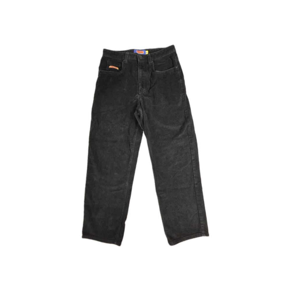 Empyre Rat Loose Fit Black Sz 30 Corduroy Skate Pants Wide Embroidery Skater C38